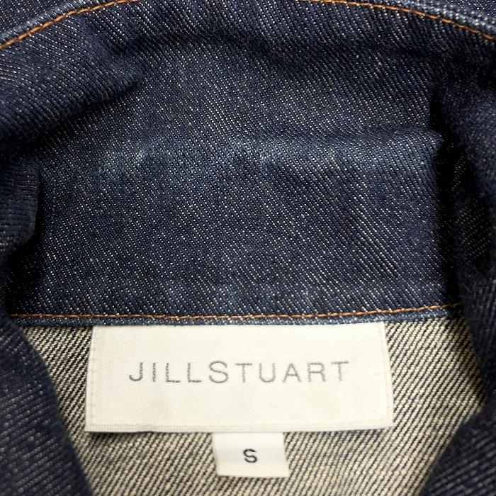 ジルスチュアート JILL STUART デニム トラッカージャケット Gジャン ジージャン 無地 ボタン留め 長袖 綿100% S ブルー 青 レディース | JILL STUART | 03