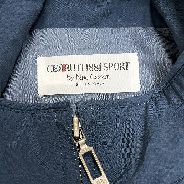 CERRUTI 1881 SPORT チェルッティ セルッティ スポーツ - メンズ 薄手 ジップアップ ブルゾン ジャケット 裏地付き 長袖 ポリ100% ブルー系｜undo-rowa｜03