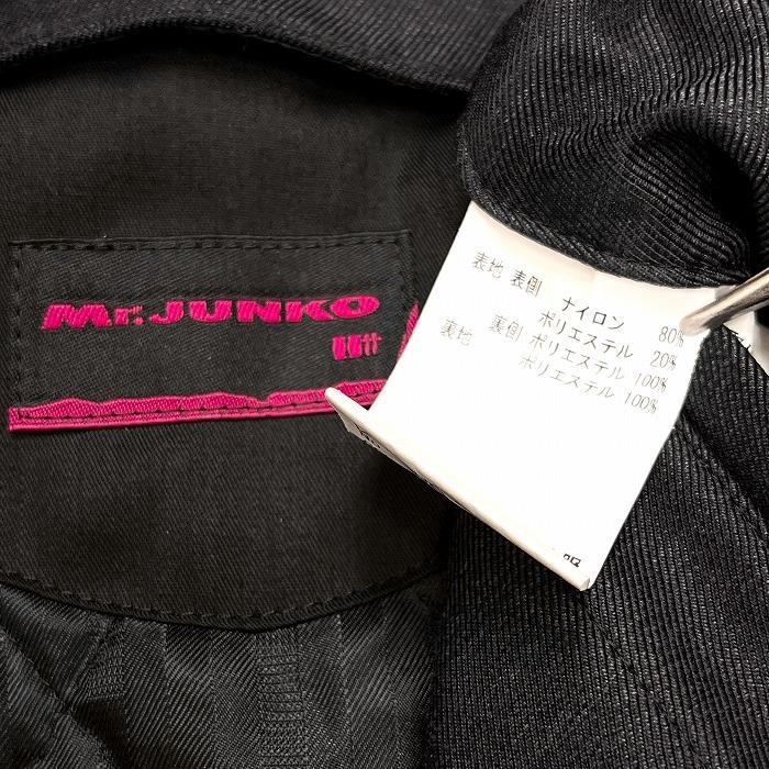 Mr.JUNKO II世 ステンカラーコート 裏地付き 薄手の中綿 Mr.JUNKO II世 ステンカラーコート 裏地付き 薄手の中綿