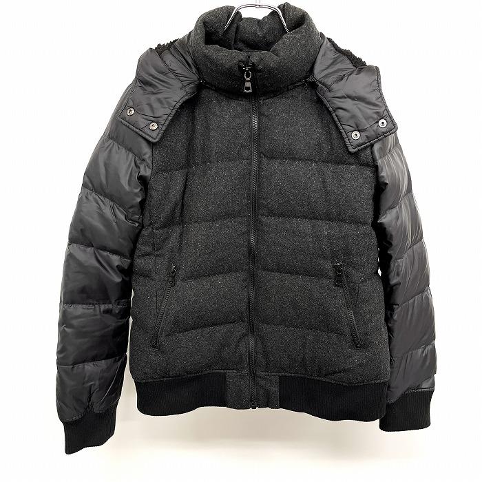 ユニクロ UNIQLO ダウンジャケット フード脱着可 長袖 ウール×ポ ユニクロ UNIQLO ダウンジャケット フード脱着可 長袖 ウール×ポ