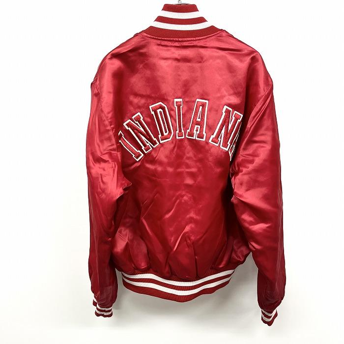 ホロウェイ Holloway 若干薄手 インポート古着 中綿 ブルゾン ジャケット ドットボタン 長袖 USA製 ナイロン100% M レッド 赤 メンズ 男性 | HOLLOWAY | 01