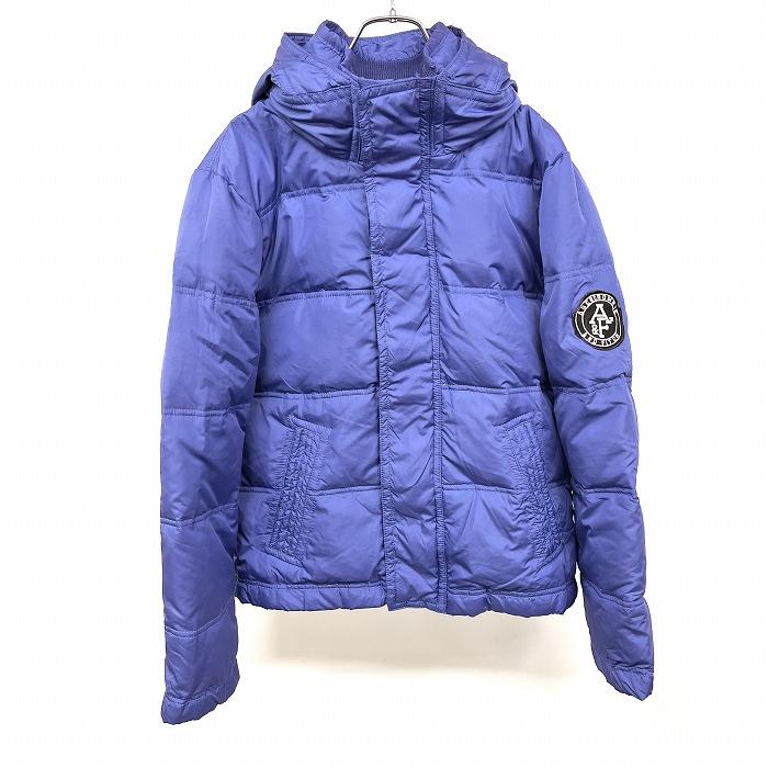 Abercrombie＆Fitch ダウンジャケット パーカー ボタン×ジップ留め  