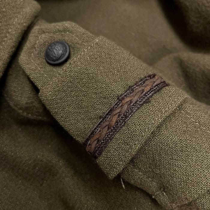 ヒロミチナカノ hiromichi BY HIROMICHI NAKANO シャツジャケット 裏地付き エポレット 長袖 毛など L グリーンカーキ(ラメ感) メンズ | hiromichi nakano | 02