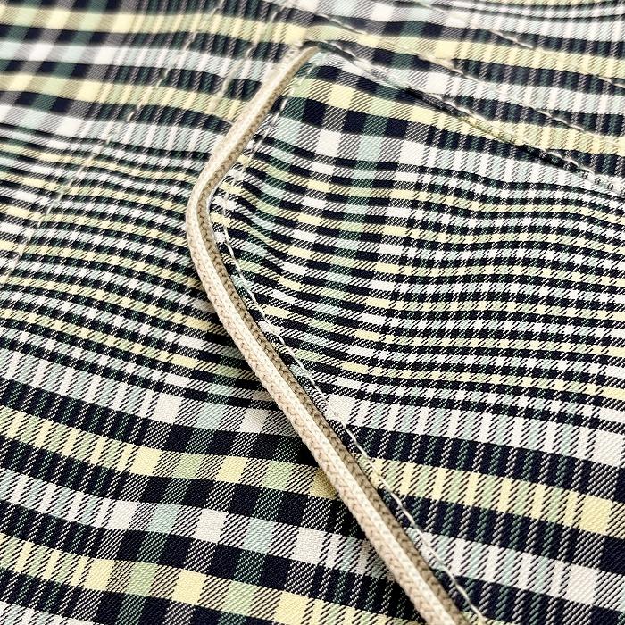 Switch Motion CROCODILE コート 長袖 チェック ボタン留