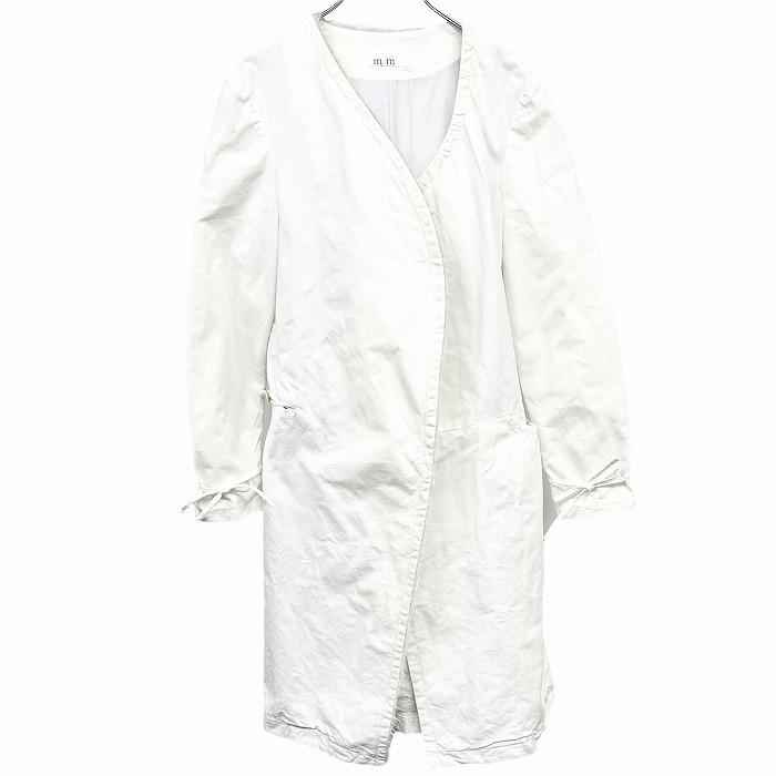 マサユキマルカワ Masayuki Marukawa m/m ノーカラー ガウンコート