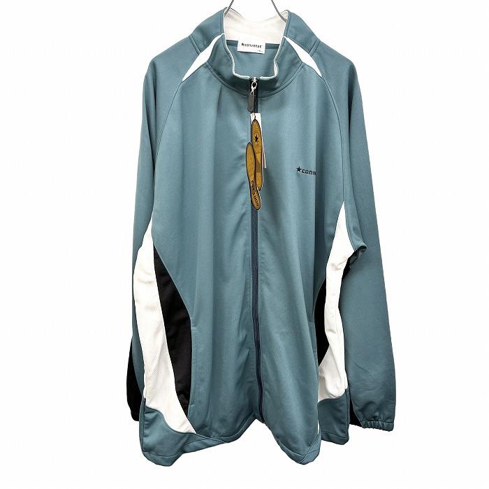 コンバース CONVERSE ジャケット 長袖 サイドがメッシュ生地 ハイネック ポリ100% 4L 3XL XXXL ブルーグリーン 青緑 メンズ