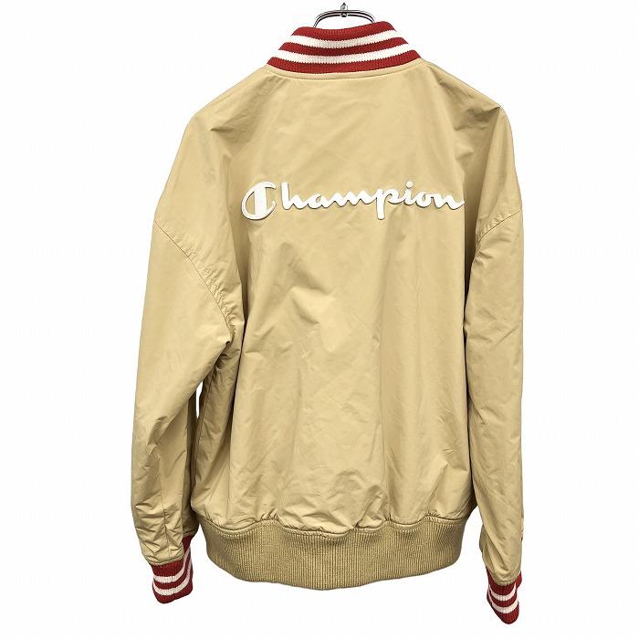 チャンピオン Champion ブルゾン ジャケット 微起毛裏地 長袖 ポリ×ナイロン L イエローブラウン×レッド×ホワイト レディース | Champion | 01