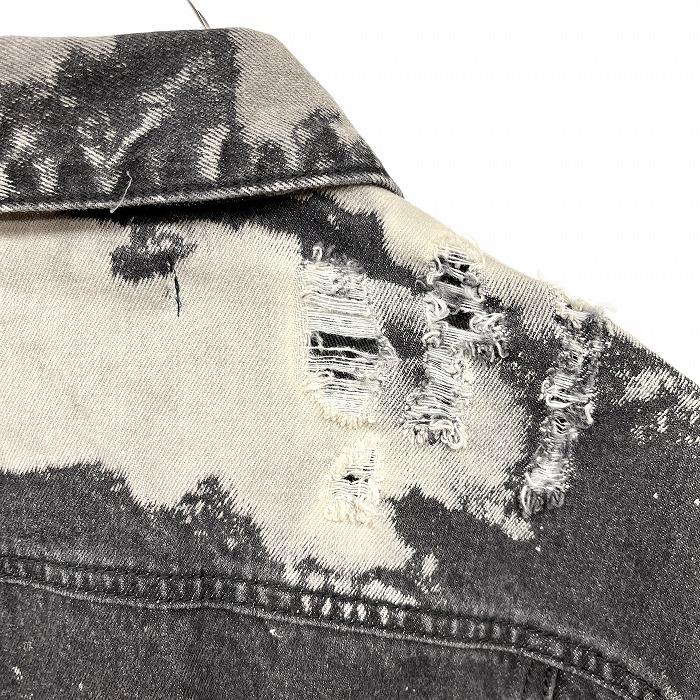 新品】DIVINER デニム ジャケット Gジャン ジージャン ブリーチ加工