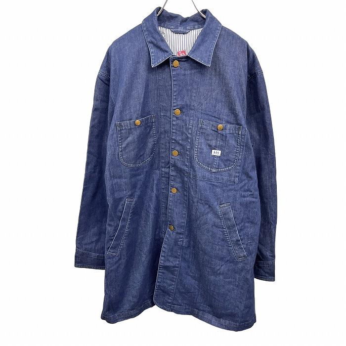 Lee リー Leesure Wear by デニムコート ロング ボタン留め 長袖 Lee リー Leesure Wear by デニムコート ロング ボタン留め 長袖