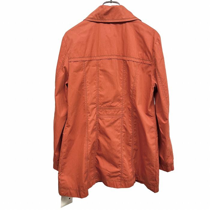 エンリコドマーニ 【新品】edi ENRICODOMANI 少し薄手 コート ボタン留め 裏地付き 長袖 綿×ナイロン 40 ブラウンオレンジ系 レディース | ENRICODOMANI | 02