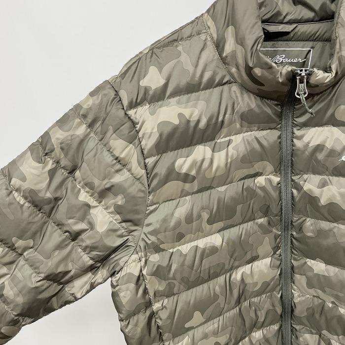 Eddie Bauer 若干薄手 ダウンジャケット 迷彩柄 [表地:ポリ100 Eddie Bauer 若干薄手 ダウンジャケット 迷彩柄 [表地:ポリ100
