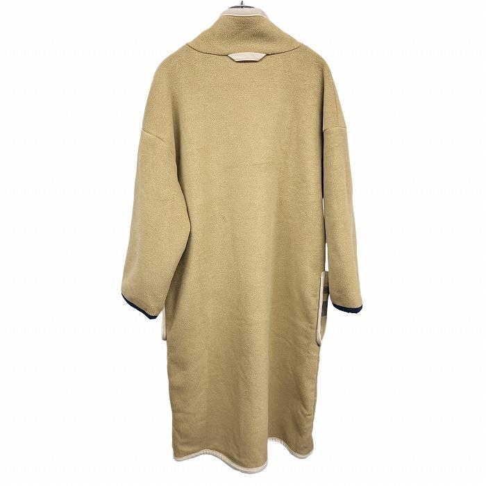 【新品】(株)ビスク ルームウェア コーディガン フリース 裏ボア 長袖 ポリ100% ベージュ ベージュ×青×白系×茶 レディース |  | 01