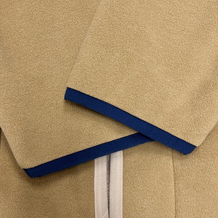 【新品】(株)ビスク ルームウェア コーディガン フリース 裏ボア 長袖 ポリ100% ベージュ ベージュ×青×白系×茶 レディース |  | 03