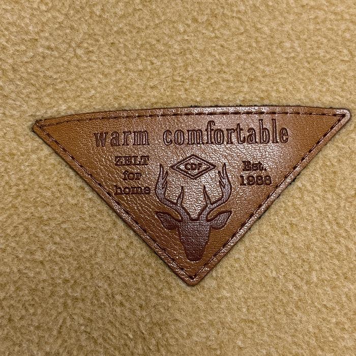 【新品】(株)ビスク ルームウェア コーディガン フリース 裏ボア 長袖 ポリ100% ベージュ ベージュ×青×白系×茶 レディース |  | 04