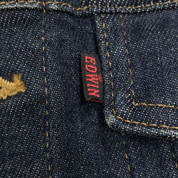 EDWIN JERSEYS デニムジャケット SUGOI RAKU NA JEANS ストレッチ 無地 長袖 綿×ポリエステル×ポリウレタン XL LL ブルー 青 メンズ | EDWIN | 04