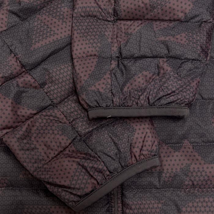 ユニクロ UNIQLO ウルトラライトダウンジャケット 総柄 長袖 ナイロン100%(ダウン90%＋フェザー10%) M ワインレッド 赤紫系×黒系 メンズ | ユニクロ | 05