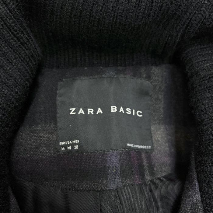 ZARA（ザラ） ベーシック ブルゾン ジャケット 微起毛 チェック