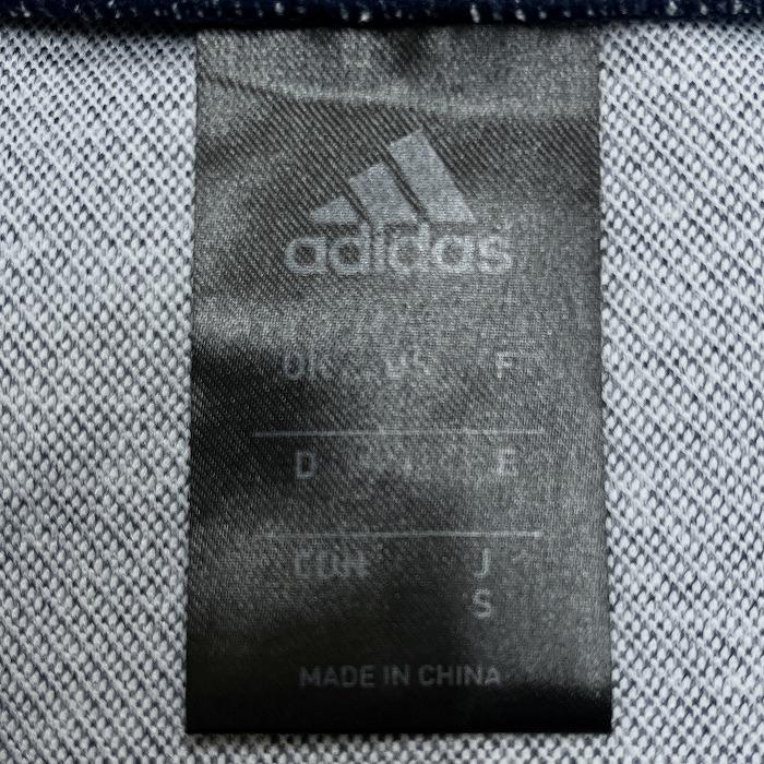 アディダス adidas ジャケット ハイネック 刺繍 ジップアップ 長袖 ブルゾン スポーツ ポリ100% S ネイビー 紺×白 メンズ(レディース？) | adidas | 07