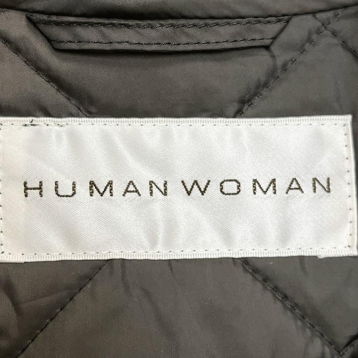 human woman（ヒューマンウーマン） 少し薄手 中綿入り キルティング