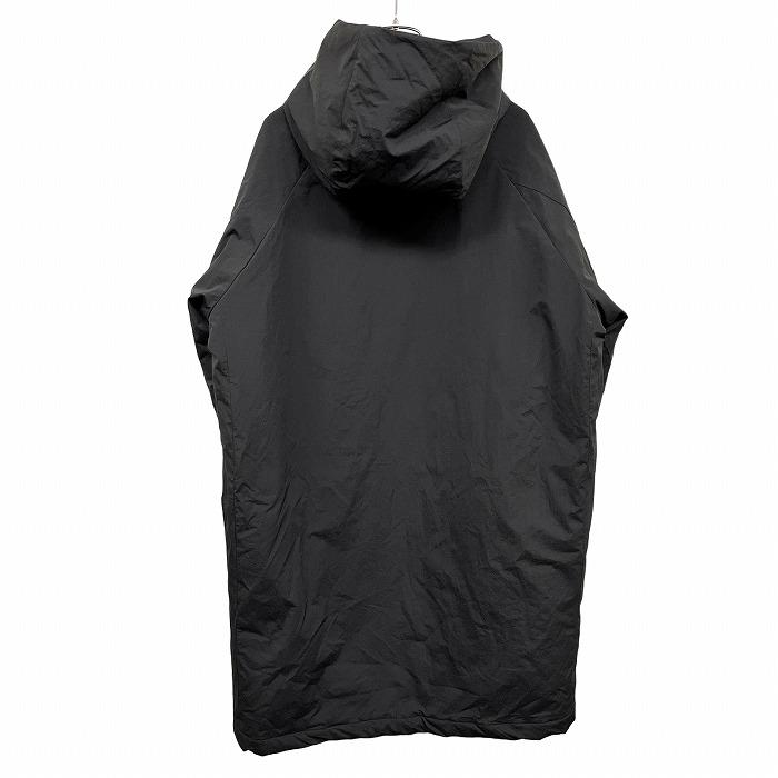 ナノユニバース nano・universe 中綿入り フーデッドコート パーカー ラグラン 無地 長袖 ナイロン×ポリウレタン M ブラック 黒 メンズ | NANO universe | 01