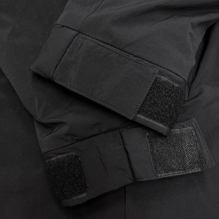 ナノユニバース nano・universe 中綿入り フーデッドコート パーカー ラグラン 無地 長袖 ナイロン×ポリウレタン M ブラック 黒 メンズ | NANO universe | 02