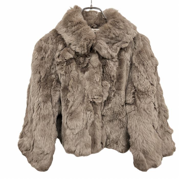 UNTITLED（アンタイトル） ファージャケット 無地 スナップボタン留め