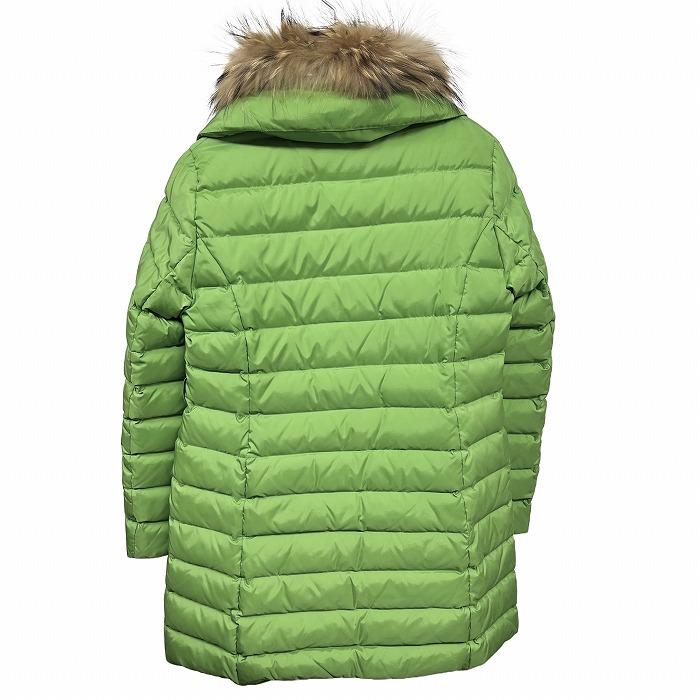 キャサリンハーネル ダウンコート 無地 長袖 ポリ100%(詰物:ダウン80%＋フェザー20%/ファー:タヌキ) 38 グリーン 緑 レディース |  | 03