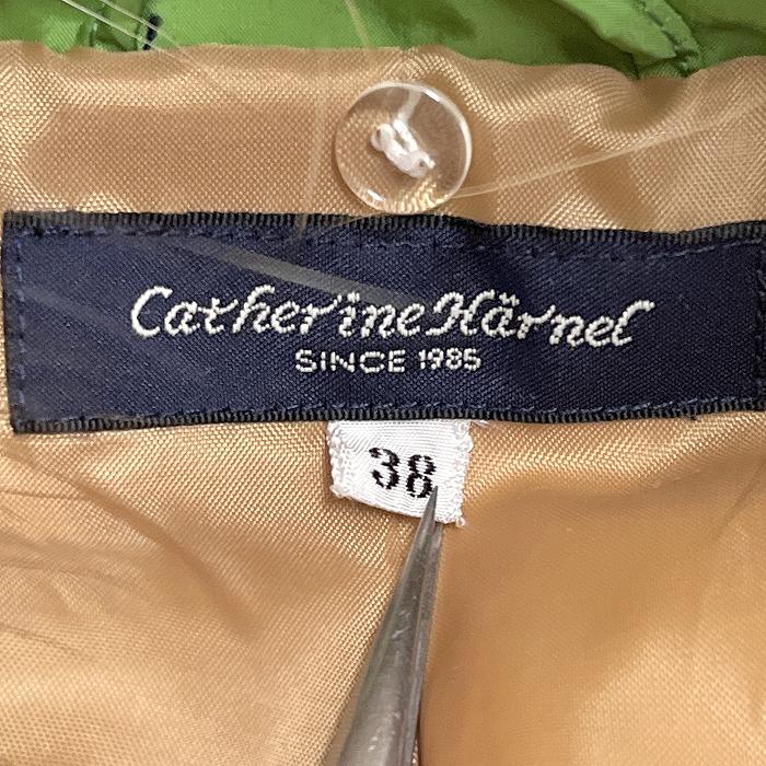 キャサリンハーネル ダウンコート 無地 長袖 ポリ100%(詰物:ダウン80%＋フェザー20%/ファー:タヌキ) 38 グリーン 緑 レディース |  | 07