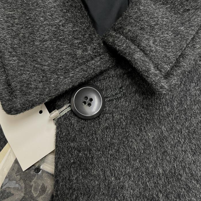 新品】MONFAIR studio 若干薄手 起毛 ステンカラーコート 総裏地 無地 