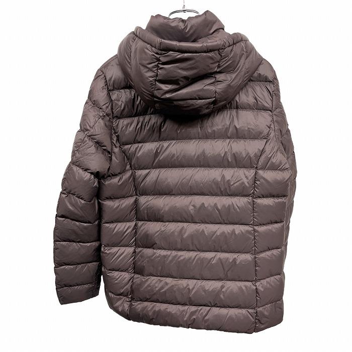 【新品】Lemiore 軽量 プレミアムダウンジャケット パーカー 無地 長袖 ナイロン100%(ダウン90%＋フェザー10%) M ブラウン 茶 レディース |  | 02