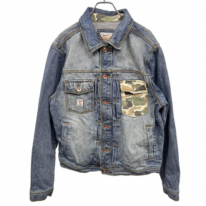 THE CROOKS ARMS デニムジャケット Gジャン ジージャン 背中刺繍 英字