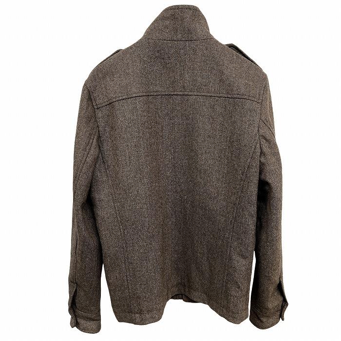 BANANA REPUBLIC ボアジャケット BANANA REPUBLIC 微起毛 ジャケット ヘリンボーン ドットボタン