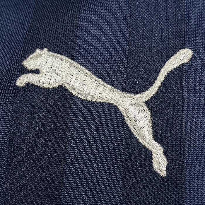 PUMA ストライプジャージ 青 ÅÅ PUMA ストライプジャージ青 上 S-M 下 M 2点セット - メルカリ