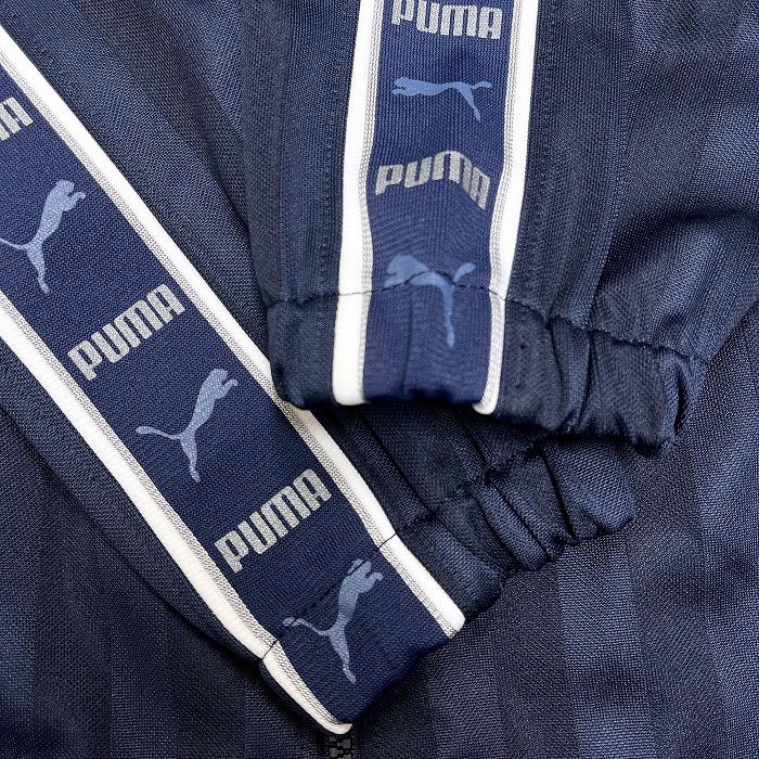 プーマ PUMA ジャージジャケット 背中プリント ストライプ ハイネック 長袖 ポリ100% S (S〜M) ブルー 青×紺×グレー×白 メンズ | PUMA | 03