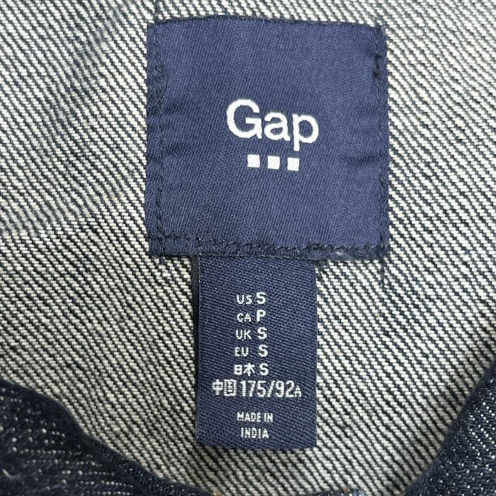 ギャップ GAP デニム ジャケット トラッカージャケット Gジャン ジージャン 無地 長袖 裏地無し 綿100% コットン100% S ブルー 青 メンズ | GAP | 03