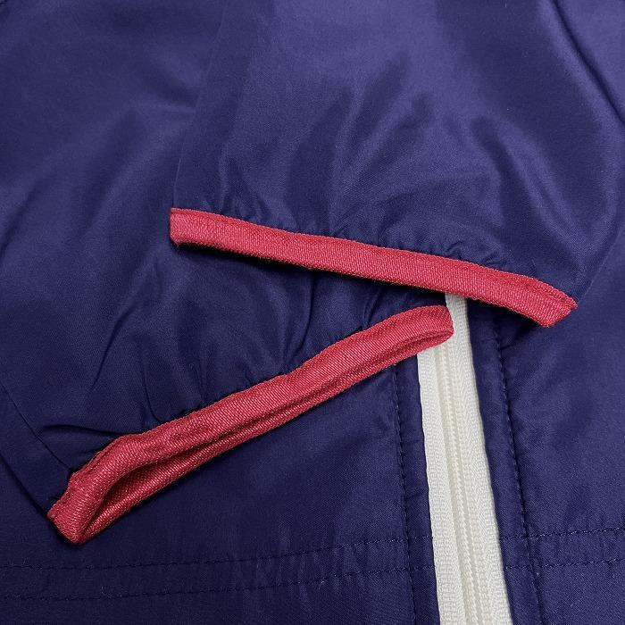 マリクレール スポール marie claire sport 薄手 中綿入り ジャケット ハイネック 長袖 ロゴ刺繍 ポリ100% L ネイビー 紺×赤 レディース | Marie Claire | 03