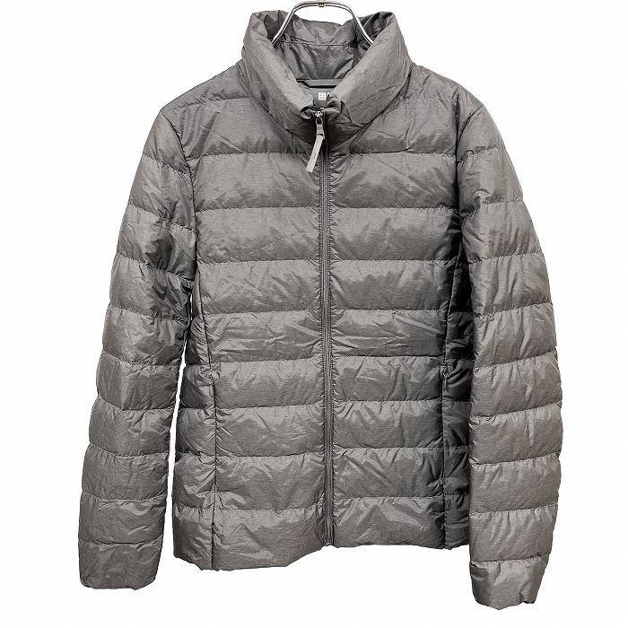 新品同　UNIQLO ジルサンダー プレミアムダウン　ウルトラライトダウン茶色S ユニクロ UNIQLO ウルトラライトダウン ジャケット スナップ