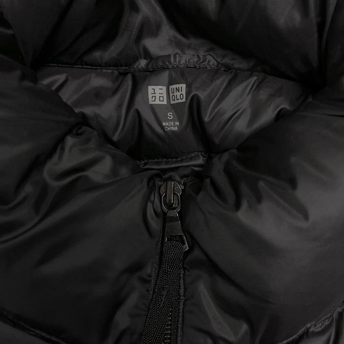 ユニクロ UNIQLO ダウンコート ハイネック ダブルジップ 無地 長袖 ナイロン100%(ダウン90%+フェザー10%) S ブラック 黒 レディース | ユニクロ | 04