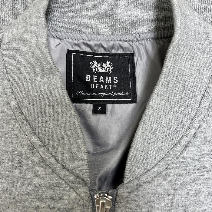 ビームスハート BEAMS HEART カットソーブルゾン ジャケット 無地 総裏地 長袖 フルジップ 綿100% S ヘザーグレー メンズ(レディース？) | BEAMS HEART | 04