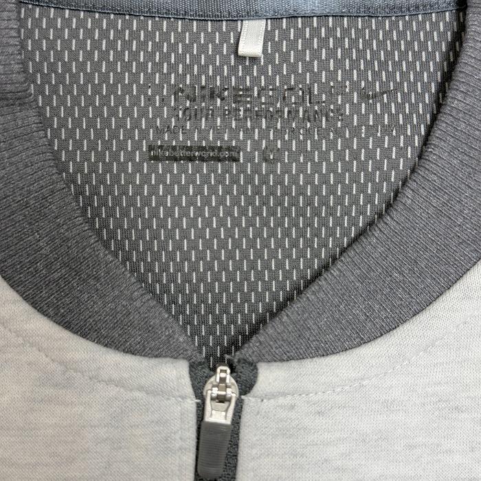 ナイキゴルフ NIKE GOLF カットソーブルゾン ジャケット ジップアップ 長袖 ポリ×ウール M ヘザーオフホワイト (グレーMIX) レディース | NIKE | 08