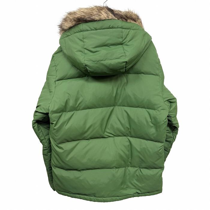ユニクロ ダウンジャケット パーカー フードとファー脱着可 長袖 無地 ハイネック ナイロン100%(ダウン90%+フェザー10%) M 緑 メンズ | ユニクロ | 01