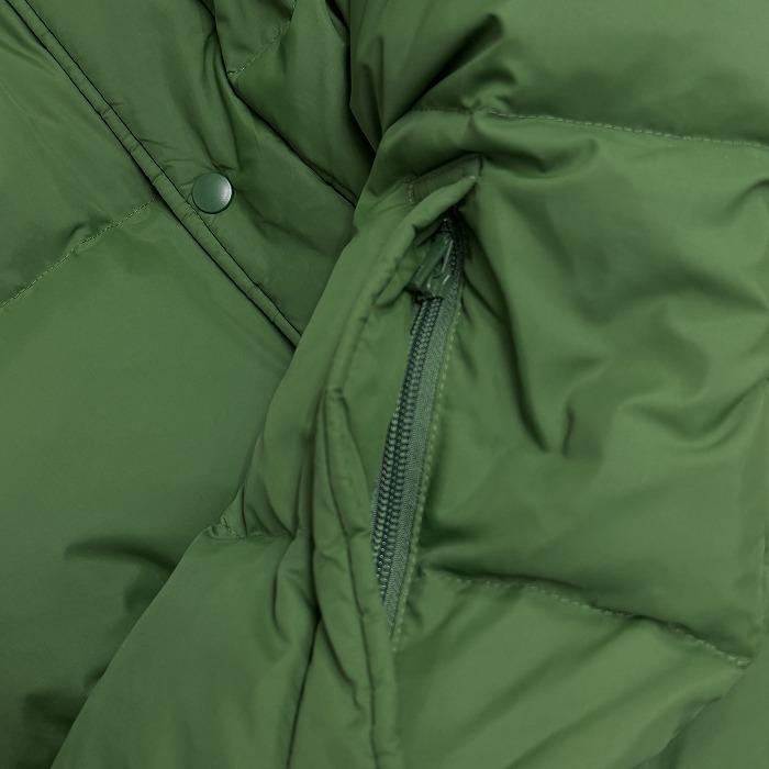 ユニクロ ダウンジャケット パーカー フードとファー脱着可 長袖 無地 ハイネック ナイロン100%(ダウン90%+フェザー10%) M 緑 メンズ | ユニクロ | 03