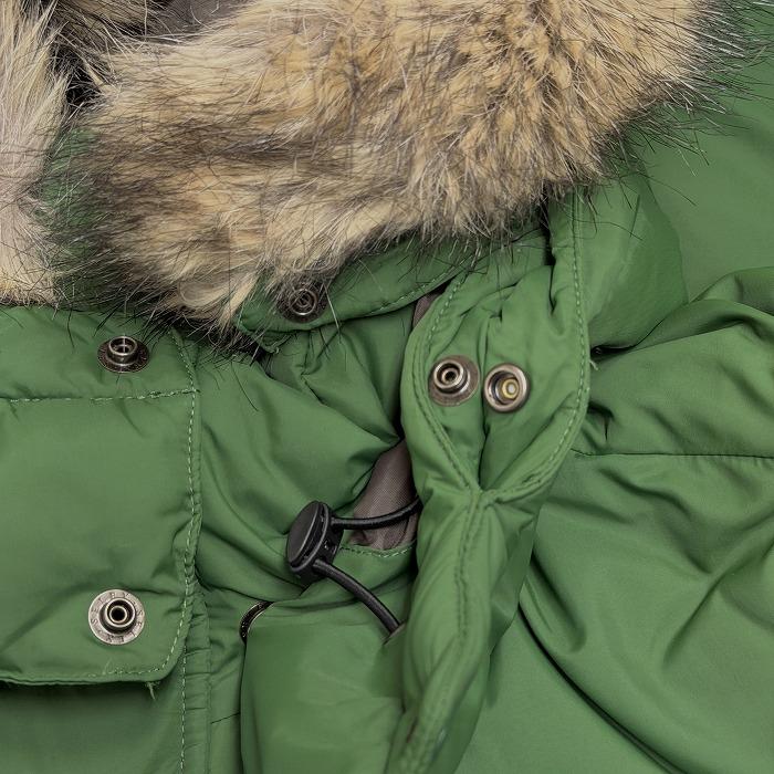 ユニクロ ダウンジャケット パーカー フードとファー脱着可 長袖 無地 ハイネック ナイロン100%(ダウン90%+フェザー10%) M 緑 メンズ | ユニクロ | 04