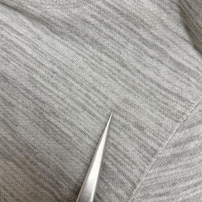 【新品/訳アリ】MANHATTAN TRANSFER スウェットジャケット 裏毛 スリムフィット 長袖 無地 ポリ×綿 M 杢グレー 杢グレー×青 メンズ | MANHATTAN TRANSFER | 05