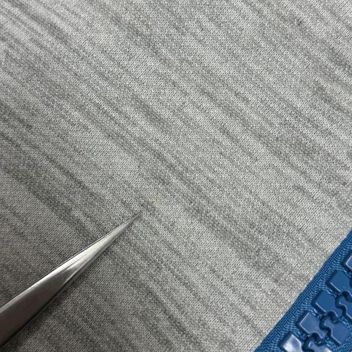 【新品/訳アリ】MANHATTAN TRANSFER スウェットジャケット 裏毛 スリムフィット 長袖 無地 ポリ×綿 M 杢グレー 杢グレー×青 メンズ | MANHATTAN TRANSFER | 09