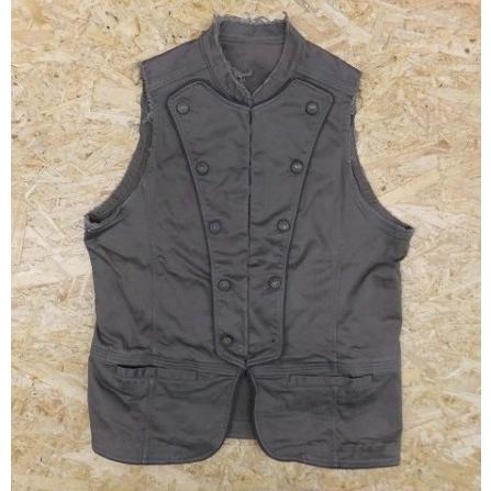 Homme サイズ3 メンズ ベスト ノースリーブジャケット 特徴的なボタン フロントホック グレージュ系 Bs000 Undo Rowa ヤフー店 通販 Yahoo ショッピング