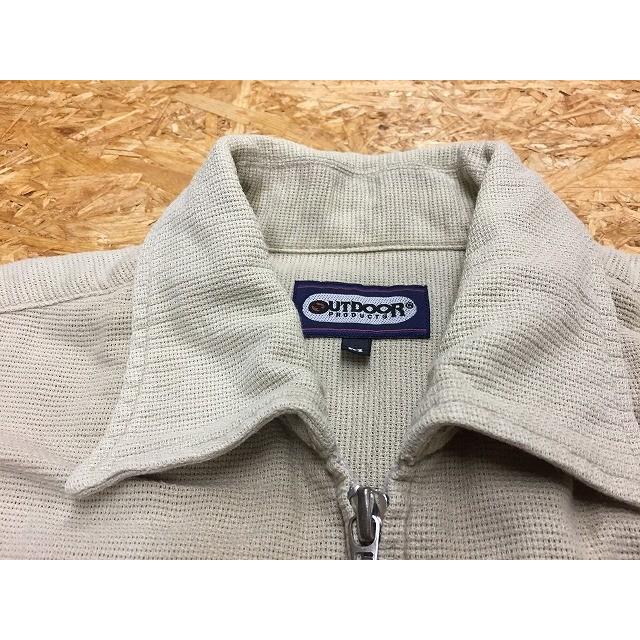 OUTDOOR PRODUCTS アウトドアプロダクツ Mサイズ メンズ シャツジャケット フルジップ 両胸ポケット 半袖 グレージュ  :BS00221:Undo Rowa ヤフー店 - 通販 - Yahoo!ショッピング