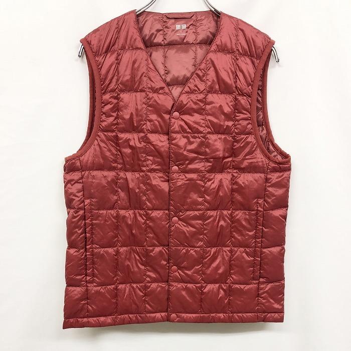 Uniqlo ユニクロ S メンズ ウルトラライトダウンジャケット ベスト ノースリーブ Vネック ナイロン100 ダウン90 フェザー10 赤茶系 Bs Undo Rowa ヤフー店 通販 Yahoo ショッピング