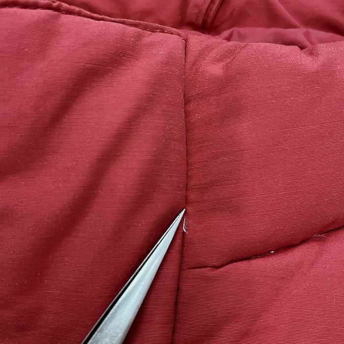 GAP OUTDOOR EDITION ギャップ アウトドアエディション XS メンズ 若干厚手 ダウンベスト ジャケット 無地 ダウン80%＋フェザー20% 赤系 | GAP | 06