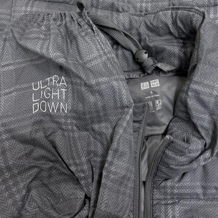 ユニクロ UNIQLO ウルトラライトダウンベスト チェック